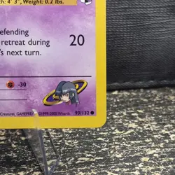 Pokemon Card - Sabrina's Gastly Gym Heroes 93/132 1st Edition Common - Image 3