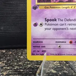 Pokemon Card - Sabrina's Gastly Gym Heroes 93/132 1st Edition Common - Image 4