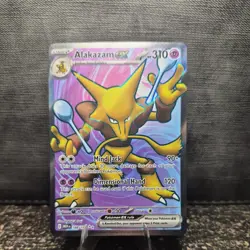 Pokemon TCG Alakazam EX 188/165 Ultra Rare Scarlet & Violet 151 Card - Image 1