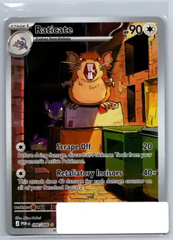 Raticate (Illustration Rare) Holo Perfect Order 099/088 Pokemon Card NM - Image 1