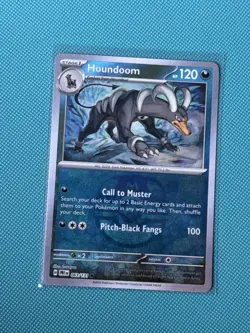 Pokemon TCG Prismatic Evolutions Houndoom Masterball Holo Card 063/131 GSP - Image 2