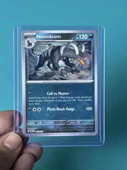 Pokemon TCG Prismatic Evolutions Houndoom Masterball Holo Card 063/131 GSP - Image 4