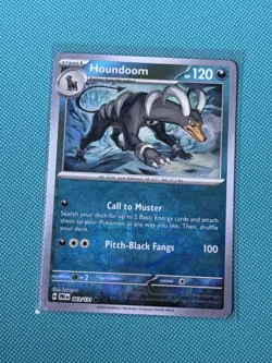 Pokemon TCG Prismatic Evolutions Houndoom Masterball Holo Card 063/131 GSP - Image 5