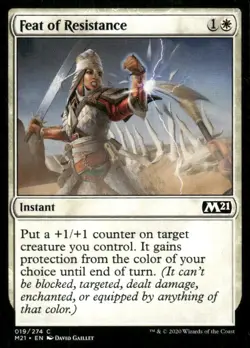 Feat of Resistance M21 MTG Magic the Gathering card - Image 1