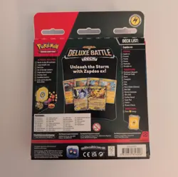 Pokemon Deluxe Battle Deck Zapdos ex Miraidon - Sealed 60-Card Deck, English - Image 2
