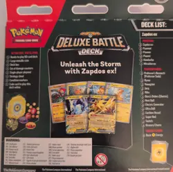 Pokemon Deluxe Battle Deck Zapdos ex Miraidon - Sealed 60-Card Deck, English - Image 3