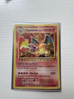 Very Rare Heavily Played Pokemon Holo Charizard Xy Evolutions Card! - Image 2