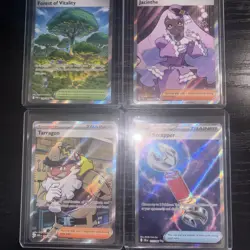4 Pack Trainer Cards Ultra Rares Pokemon TCG Chaos and Perfect Order NM - Image 2