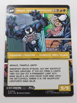 Eddie Brock Venom Lethal Protector 2024 Borderless Spider-Man Magic NF Mythic - Image 3