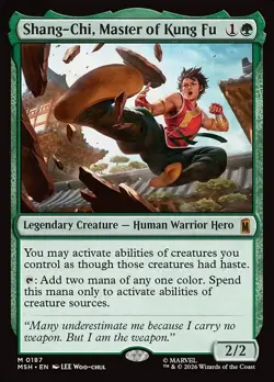 Shang-Chi, Master of Kung Fu Foil 187 Marvel Super Heroes MTG MSH - Image 1