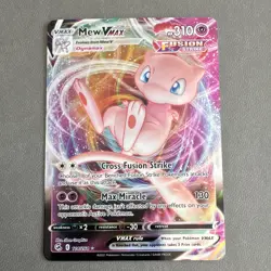 Nintendo Pokemon TCG Mew VMAX 114/264 Fusion Strike Ultra Rare Holo 310HP - Image 1