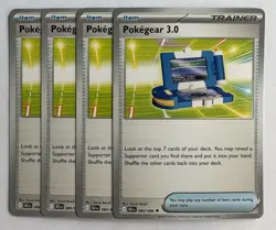 Pokegear 3.0 084/086 BLK Black Bolt Pokemon Playset Uncommon NM 2025 X4 - Image 1