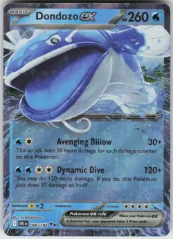 Dondozo ex Double Rare SV10: Destined Rivals 066/182 Pokemon - Image 1