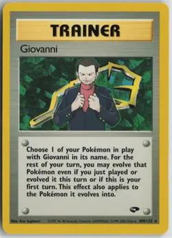 Giovanni 104/132 Rare Gym Challenge Pokemon Unlimited Near Mint - Image 1