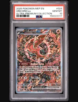 2025 POKEMON MEP EN-ME BLACK STAR PROMO #024 ORICORIO EX PSA 10 - Image 1