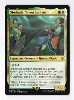 Shelinda Yevon Acolyte Normal R Final Fantasy MTG Magic the Gathering NM - Image 1