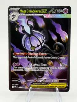 Pokemon Mega Evolution Pitch Black Mega Chandelure ex SIR 115/084 Pack Fresh, NM - Image 1