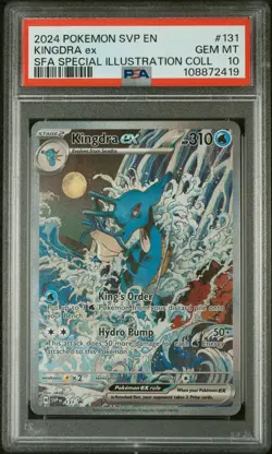 2024 POKEMON SVP EN-SV BLACK STAR PROMO #131 KINGDRA EX PSA 10 - Image 1