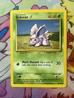 Nidoran - 55/102 - Base Set TCG - Pokemon Card - LP - Image 1