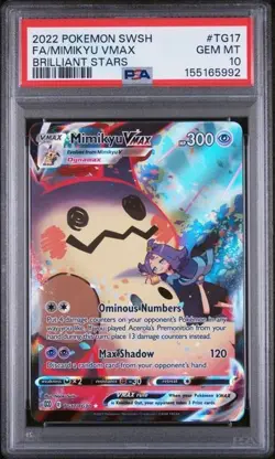 PSA 10 Mimikyu Vmax TG17/TG30 Pokemon Brilliant Stars Trainer Gallery - Image 1