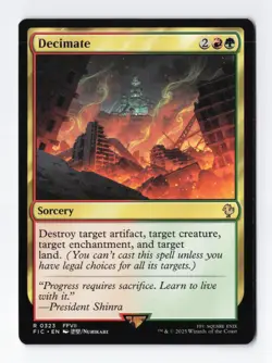 Decimate Normal R Final Fantasy MTG Magic the Gathering Card NM - Image 1