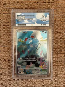 Pokemon Marill Illustration Rare Paldea Evolved 204/193 ACE 8 - Image 1
