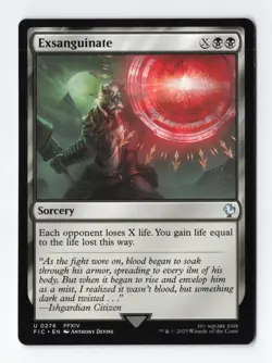 Exsanguinate Normal U Final Fantasy MTG Magic the Gathering Card NM - Image 1