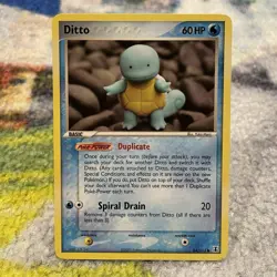 Ditto (Squirtle) 64/113 EX Pokemon TCG Delta Species Common MP - Image 1
