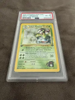2000 Pokemon Gym Challenge 4/132 Erika's Venusaur Holo 1st Edition PSA 6 - Image 1