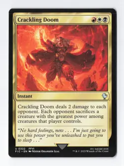 Crackling Doom Normal U Final Fantasy MTG Magic the Gathering Card NM - Image 1