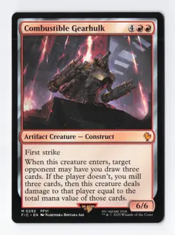 Combustible Gearhulk Normal M Final Fantasy MTG Magic the Gathering Card NM - Image 1