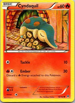 Cyndaquil 18/162 BREAKthrough Pokemon TCG C NM - Image 1