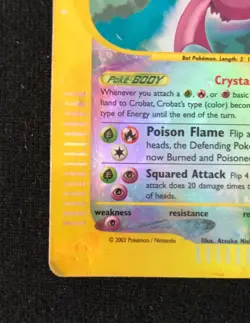 Pokemon TCG Crobat Rare Reverse Holo 147/144 Skyridge E-Card HP Condition WOTC - Image 5