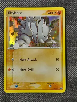 NM Ryhorn Reverse-Holo #62 Emerald Pokemon TCG - Image 1