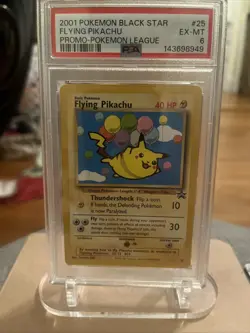 Pokemon Flying Pikachu Wotc Promo #25 PSA 6 2001 English Regular - Image 1