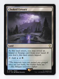 Choked Estuary Normal R Final Fantasy MTG Magic the Gathering Card NM - Image 1