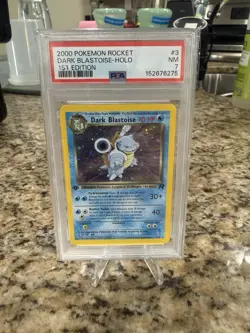 2000 Pokemon Team Rocket Dark Blastoise 1st Edition PSA 7 - Image 1