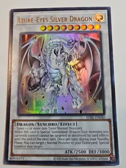 Azure Eyes Silver Dragon SDBE-EN040 Ultra Rare Unlimited Edition Yugioh - Image 1