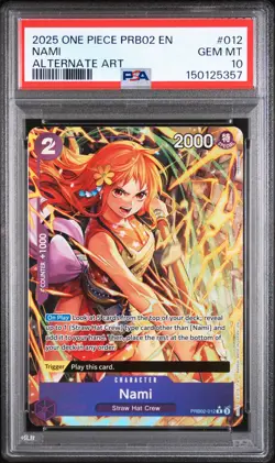 PSA 10 2025 One Piece Prb02 Premium Booster The Best Vol.2 #012 Nami - Image 1