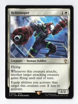 Helitrooper Normal R Final Fantasy MTG Magic the Gathering Card NM - Image 1