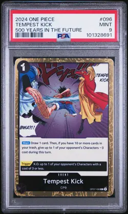 2024 One Piece 500 Years In The Future #096 Tempest Kick PSA 9 - Image 1