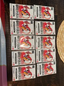 Round 1 One Piece Trading Card Game Promo (ENGLISH 10 SEALED PACKS! + Hat & Mat - Image 3