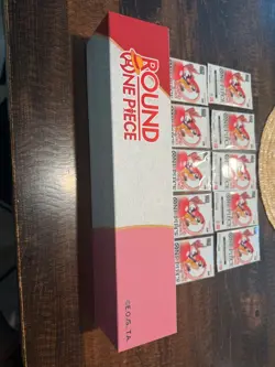 Round 1 One Piece Trading Card Game Promo (ENGLISH 10 SEALED PACKS! + Hat & Mat - Image 5