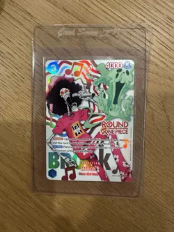 One Piece Card Game Round 1 Brook English Promo Card OP11-056 - Image 1