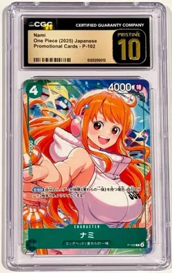 2025 One Piece Nami P-102 Promo CGC 10 Pristine Japanese - Image 1
