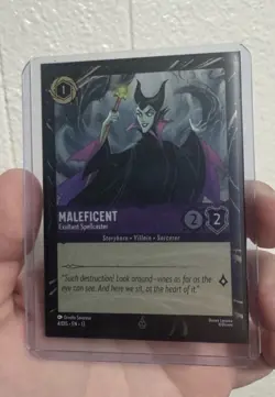 Disney Parks 2026 Lorcana Maleficent Attack Of The Vine 4/DIS EN 13 Promo Card - Image 1