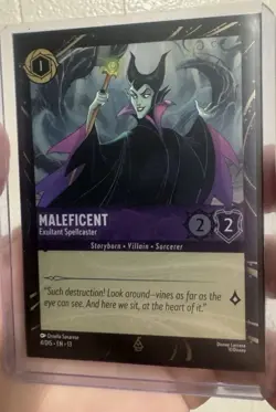 Disney Parks 2026 Lorcana Maleficent Attack Of The Vine 4/DIS EN 13 Promo Card - Image 2