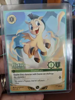 Disney Lorcana Pegasus- Gift For Hercules DLC *PROMO* Non-foil - Image 1