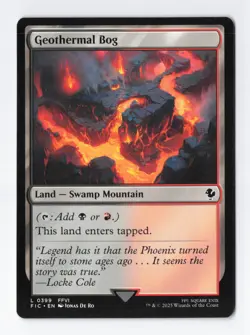 Geothermal Bog Normal L Final Fantasy MTG Magic the Gathering Card NM - Image 1