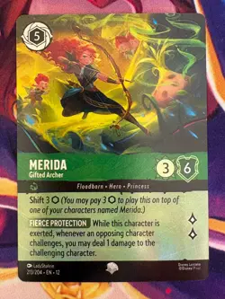 MERIDA Gifted Archer 213/204 EPIC Disney Lorcana Wilds Unknown Card - Image 1